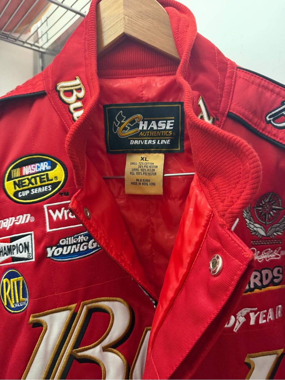Chase Authentics Red Budweiser Racing Jacket - Picture 3 of 3